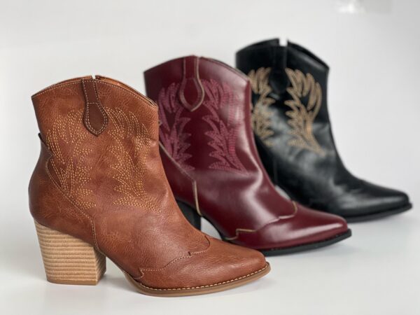 Bota Western/Texana Cano curto Bordada 8676062 - Imagem 10