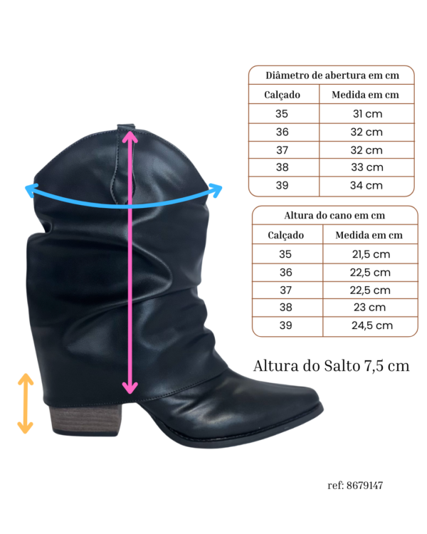 Bota Slouchy Boho Cano Médio 8679147 - Imagem 5