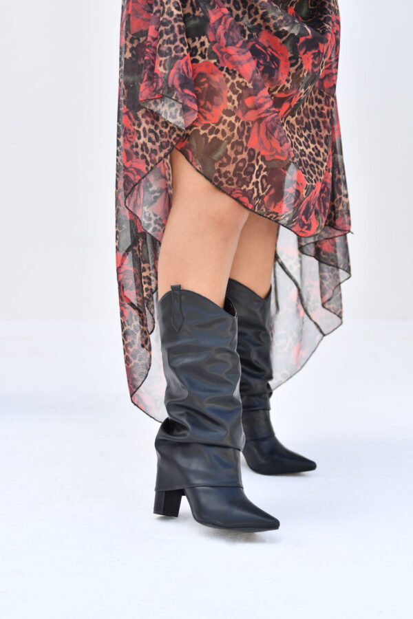 Bota Slouchy Western Cano Médio 8689145 - Imagem 9