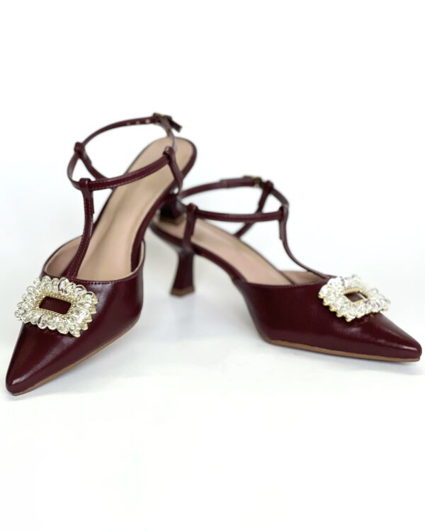 Slingback com Adorno de Cristais 8639137 - Imagem 3