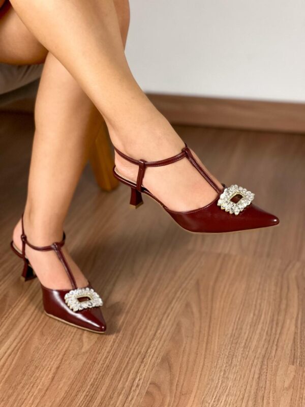 Slingback com Adorno de Cristais 8639137 - Imagem 6