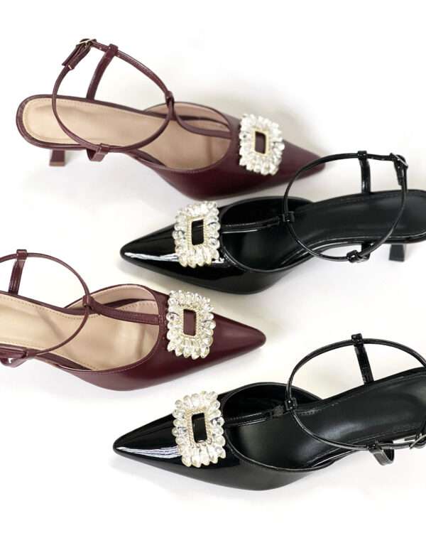 Slingback com Adorno de Cristais 8639137 - Imagem 9