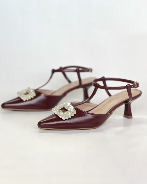 Slingback com Adorno de Cristais 8639137 - Imagem 2
