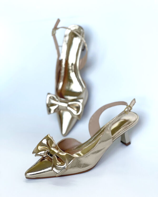 Slingback Laço Duplo 8639138 - Imagem 9