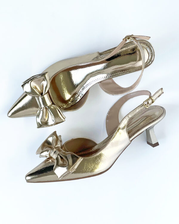 Slingback Laço Duplo 8639138 - Imagem 8