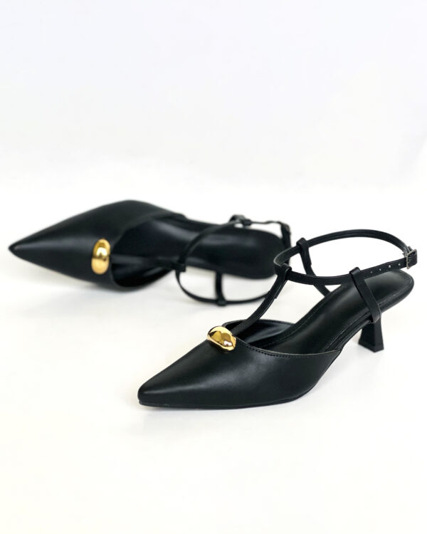 Slingback Pérola Dourada 8639139 - Imagem 9