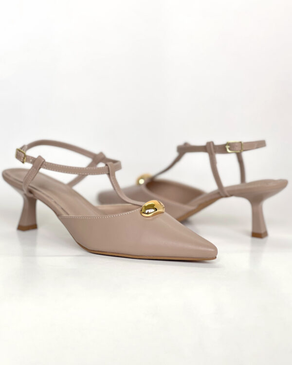 Slingback Pérola Dourada 8639139 - Imagem 8