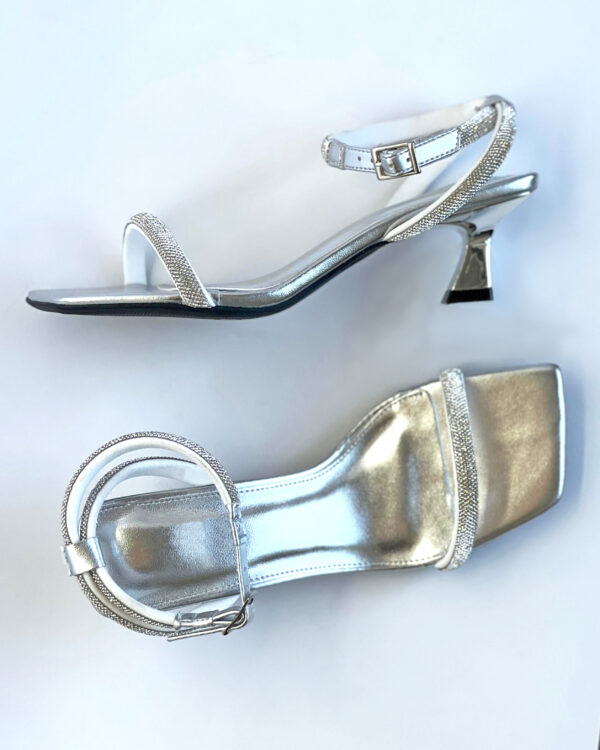 Salto Metalizado em Strass 875C9112 - Imagem 3