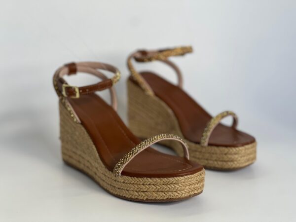 Anabela com Tiras em Strass 8809112