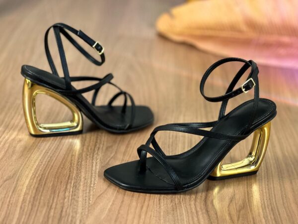 Sandalia Salto Cromado Tiras 889C9099 - Imagem 11