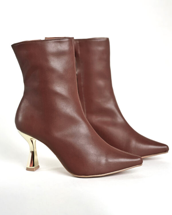 Bota Cano Curto Salto Cromado 891C5800