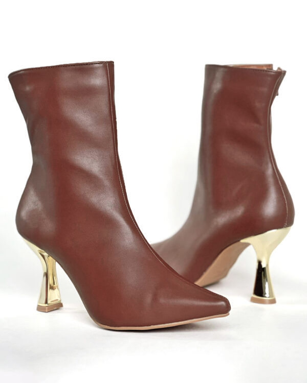 Bota Cano Curto Salto Cromado 891C5800 - Imagem 4