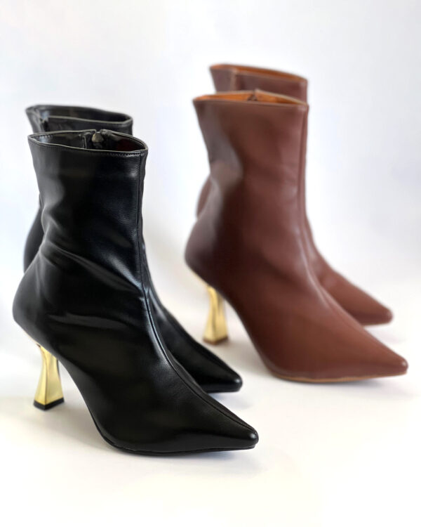 Bota Cano Curto Salto Cromado 891C5800 - Imagem 12