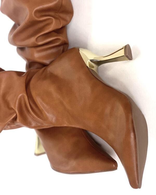 Bota Slouchy Cano Médio Salto Cromado 891C6013 - Imagem 3