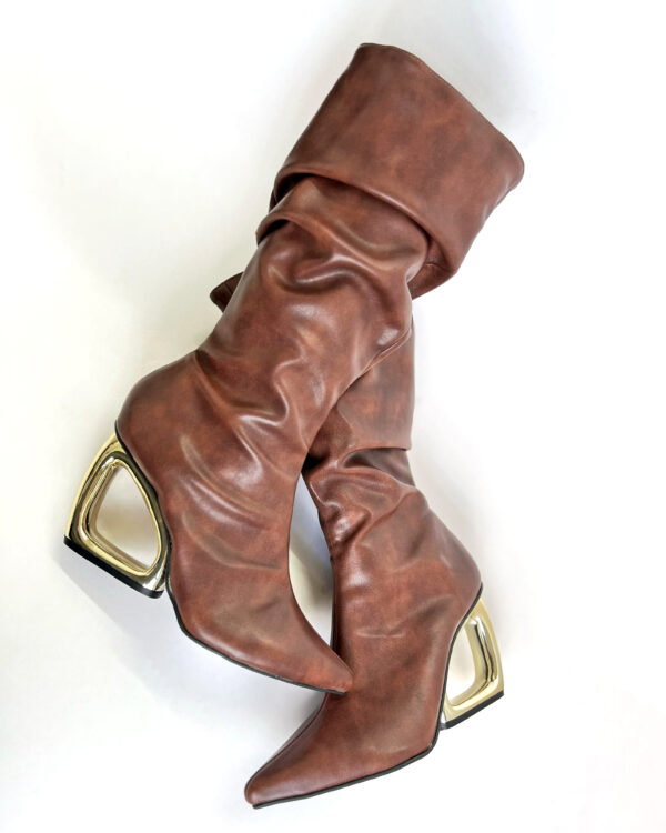 Bota Cano Alto Salto Orgânico 892C9154 - Imagem 4