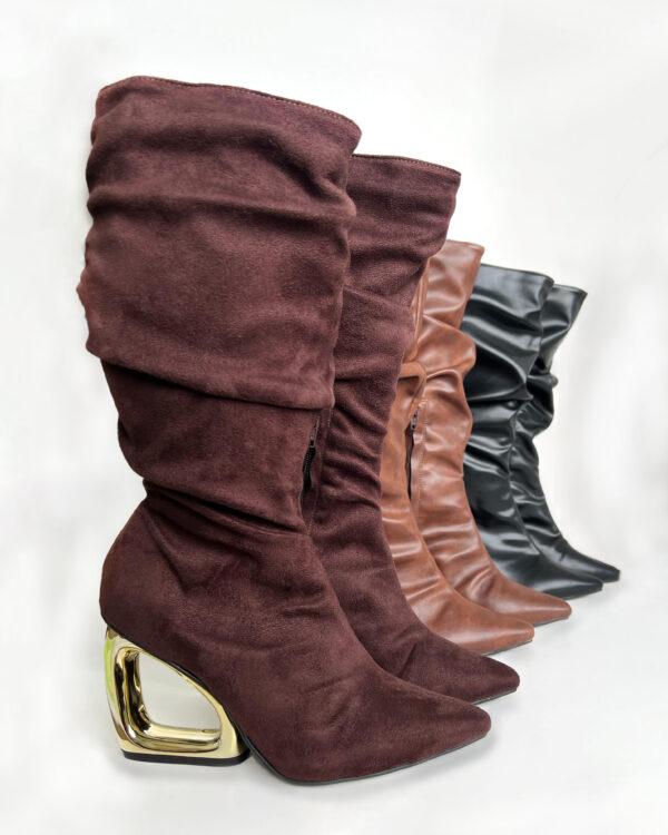 Bota Cano Alto Salto Orgânico 892C9154 - Imagem 12