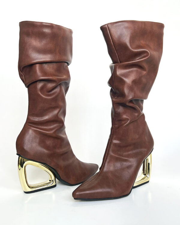 Bota Cano Alto Salto Orgânico 892C9154 - Imagem 5